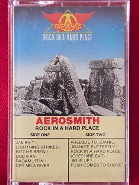 VINTAGE, 1982 AEROSMITH, ROCK IN A HARD PLACE CASSETTE!!!